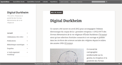 Desktop Screenshot of digitaldurkheim.hypotheses.org