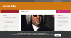 Desktop Screenshot of languesdefeu.hypotheses.org