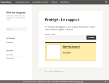 Tablet Screenshot of direenlangues.hypotheses.org
