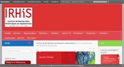 Desktop Screenshot of irhis.hypotheses.org