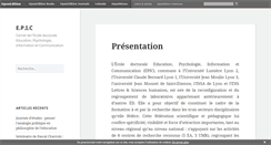 Desktop Screenshot of epic.hypotheses.org