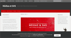 Desktop Screenshot of medias-shs.hypotheses.org