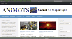 Desktop Screenshot of animots.hypotheses.org