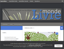 Tablet Screenshot of mondedulivre.hypotheses.org