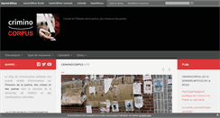 Desktop Screenshot of criminocorpus.hypotheses.org