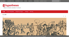 Desktop Screenshot of fr.hypotheses.org