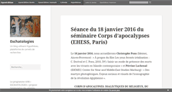 Desktop Screenshot of eschatologies.hypotheses.org