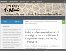 Tablet Screenshot of diwan.hypotheses.org