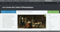 Desktop Screenshot of cahiersphilosophiques.hypotheses.org