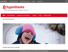 Tablet Screenshot of es.hypotheses.org